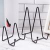 1Pcs Iron Art Magazine Display Stand Dish Rack Plate Bowl Picture Frame Photo Book Pedestal Holder