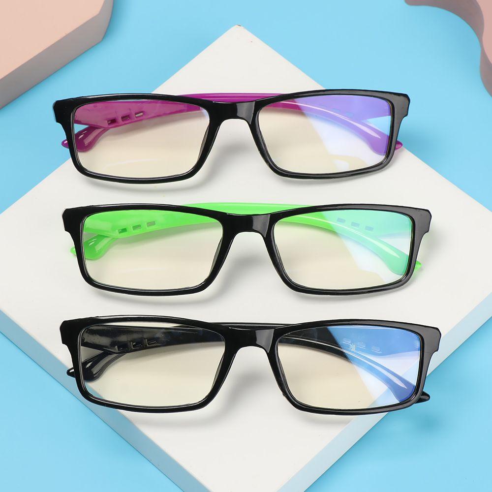 Fashion Vintage Square Eyeglasses Ultra Light Frame Eye Protection Anti-Blue Light Glasses