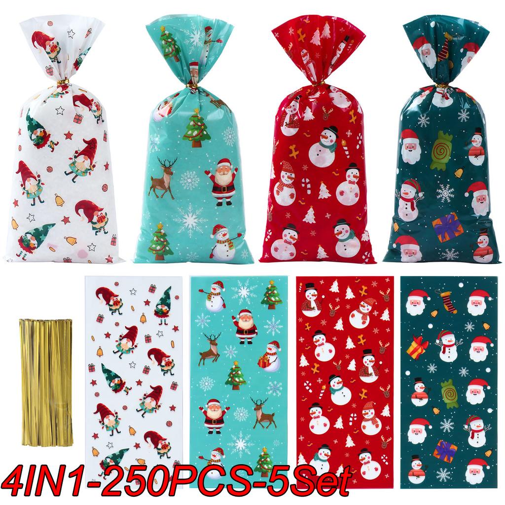50 Pièces/ensemble Bâtonnets de Fruits de Noël Bâtonnets en Bambou Jetables Flocon de Neige Arbre de Noël Élan Père Noël Bonhomme de Neige Bâtonnets Ornements de Noël