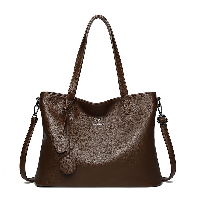 Casual Tote Bag For Women High Quality Leather Shoulder Bags Ladies Luxury Purse Female Handbag Messenger Commuting Sac A Main