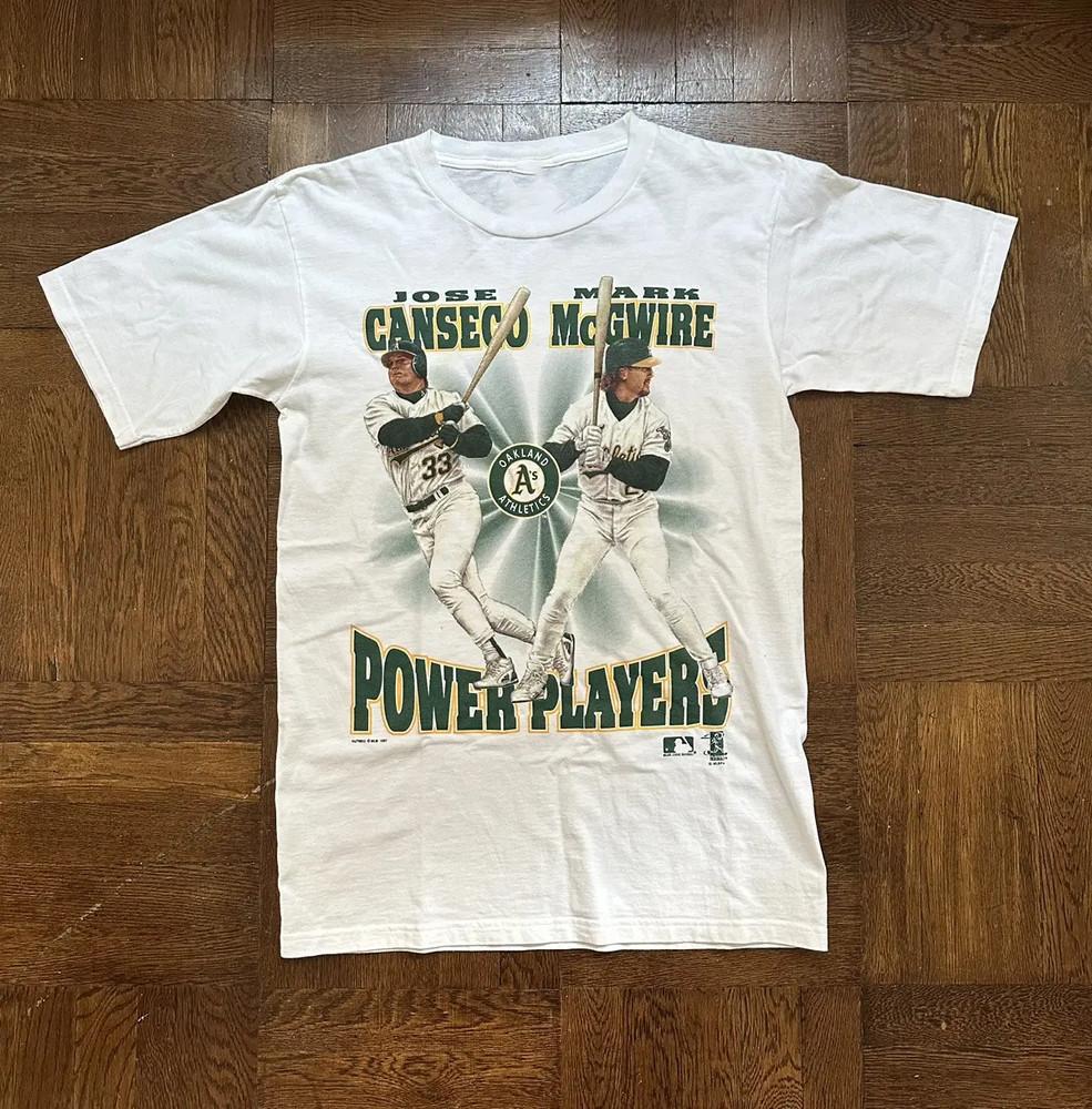 Vintage Jose Canseco Mark McGuire S-234XL White T Shirt A346 Unisex T-Shirt