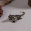 Statuie Șopârlă Aliaj Sculptură Animal Solidă Ornament de Birou Colecție Artizanat Animal Simulat Accesorii Decorațiuni Interioare