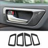 For Toyota Highlander 17- Carbon Fiber Car Door Handle Bowl Cover Trim 4PCS