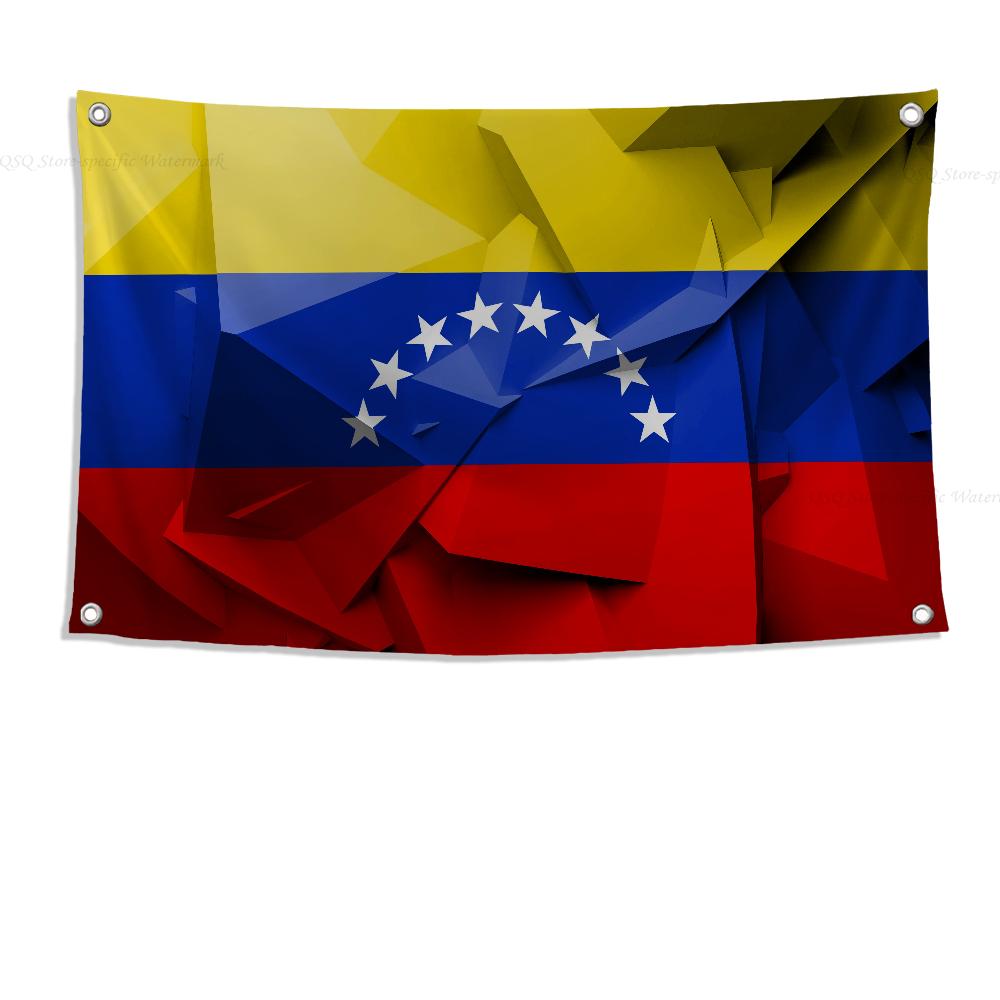 1pc 7 Star Or 8 Star Venezuela 1954 Flag Banners Four Hole Flag Polyester Outdoor Decor Room Aesthetic