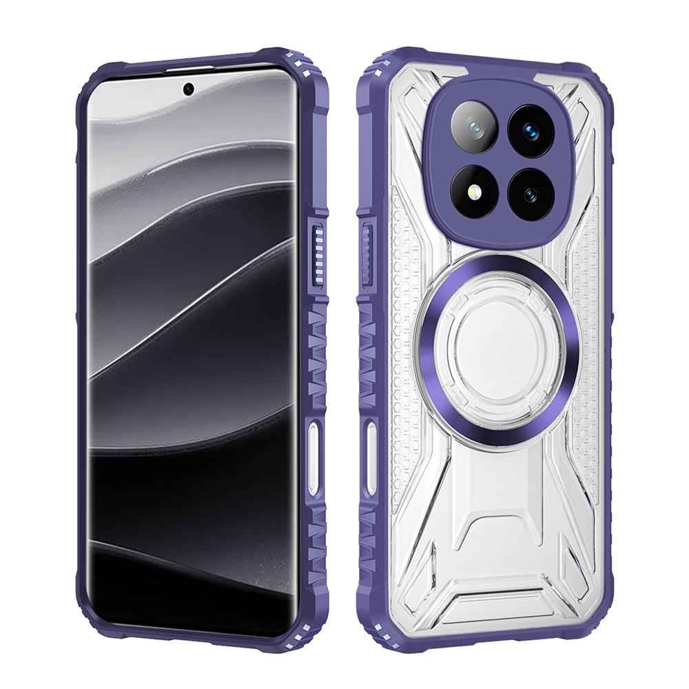 KEYSION Transparente Magnetische Hülle für Redmi Note 15 Pro+ 5G Silikon+PC Robuste Stoßfeste Handyhülle für Redmi Note 15 5G