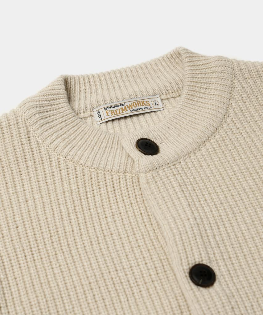 Frizmworks Heavy Wool Round Cardigan _ Cream