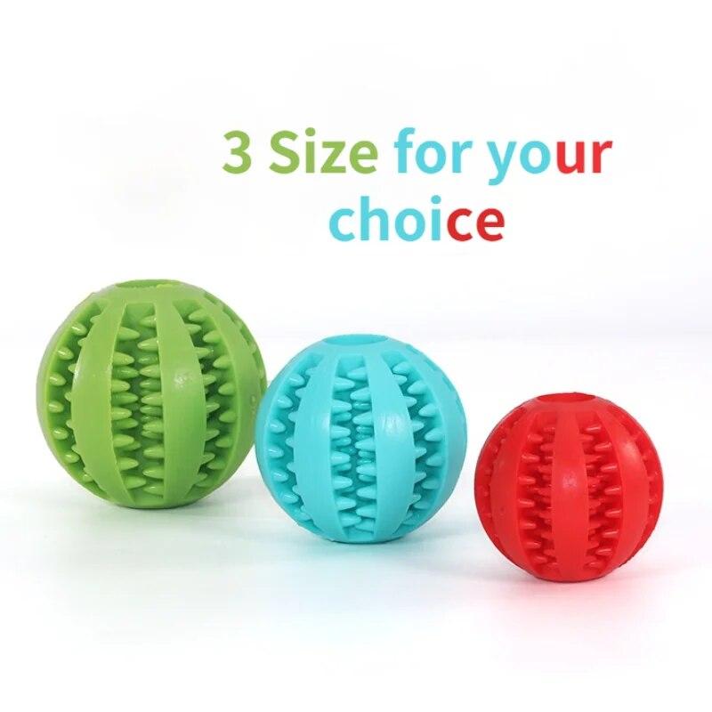 5-7cm Dog Chew Toys Non Toxic Rubber Ball Interactive Toy Tooth Cleaning Food Leakage Ball Dog Watermelon Pet Accessories