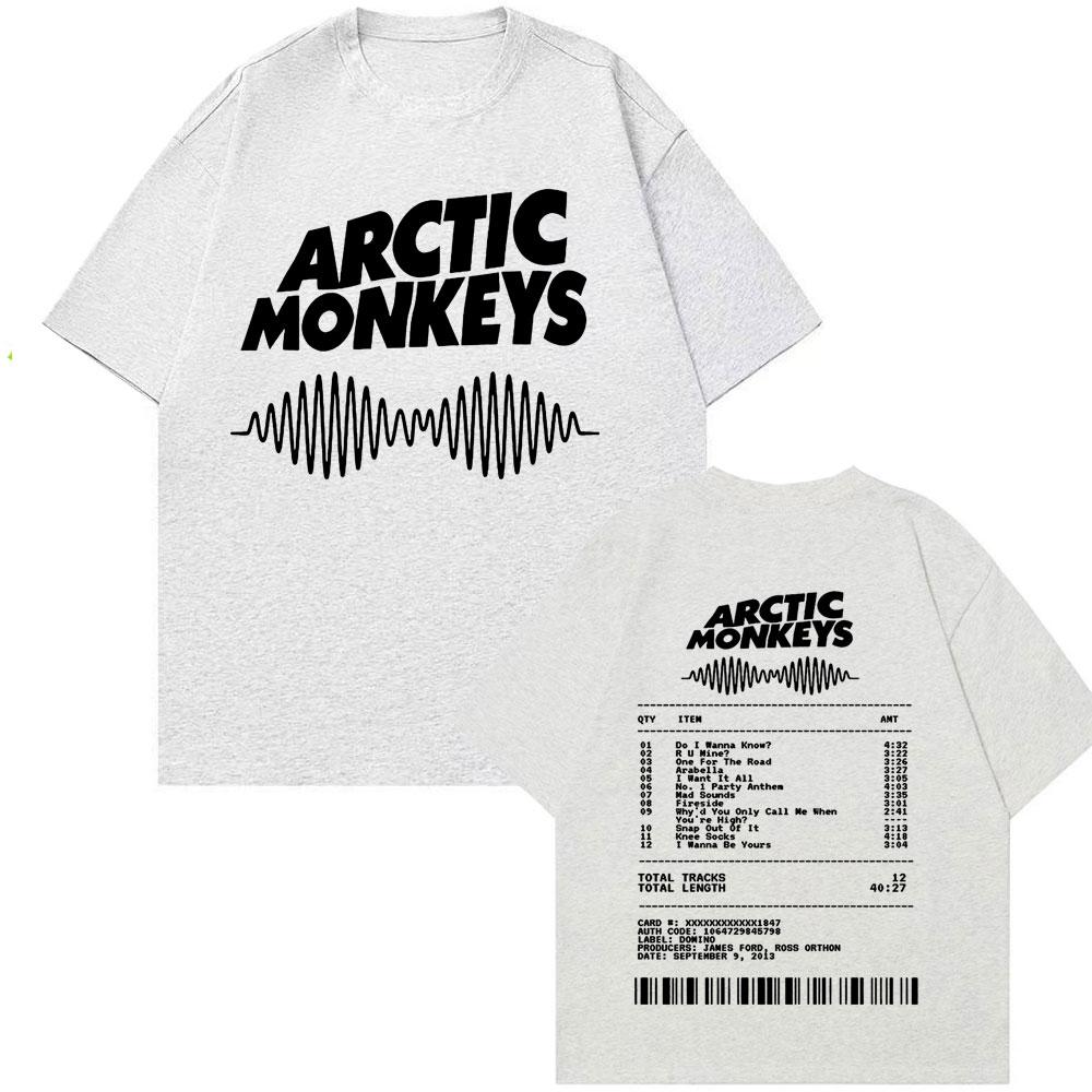 Grafické tričko s hudobným albumom Arctic Monkeys Pánske Dámske Vintage Street Style Tričká 100% Bavlna Ležérne Nadrozmerné Tričko