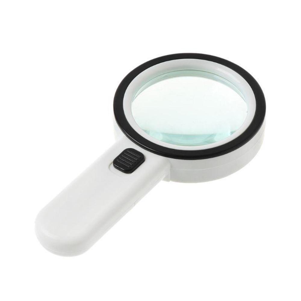 LED Light Lighted Magnifying Glass Illumination Hand Held Reading Magnifying Glasses Professional HD Hand Held Magnifying Glass