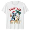 Christmas In July T-Shirt Summer Christmas Christmas Gift For Him And Her