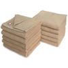 Imabari Towel Commercial Face Towel Set of 10 M Color 34x86cm For Beauty Salons 100 Colors Lightweight and Thin (No.14 Beige) Mc-ft10