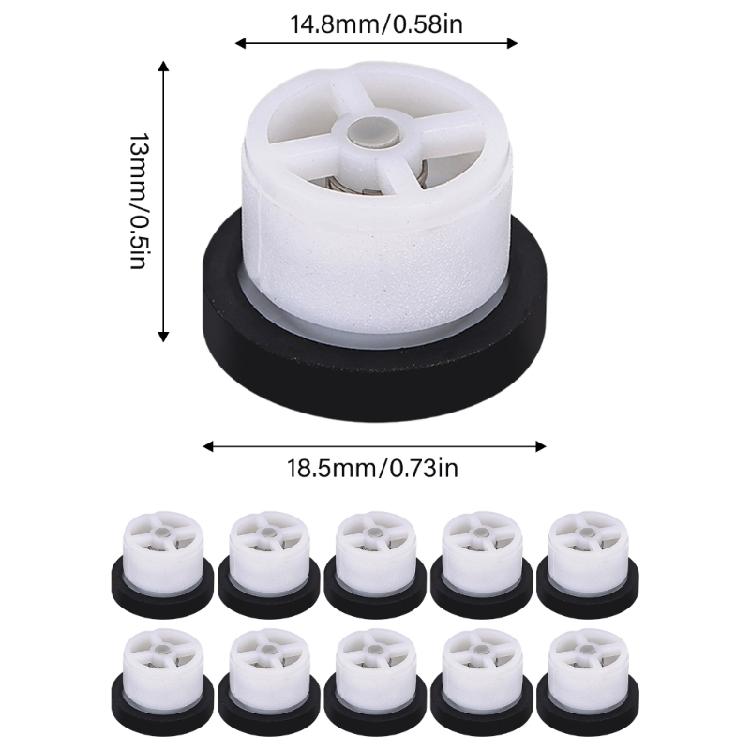10Pcs Spring NonReturn Valves Spool Inner Plug Spool Plastic Check Valves  Water Treatments NonReturn Valves Easy to Use