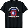 82nd Airborne Division T-Shirt 100% Cotton O-Neck Short Sleeve Summer Casual Mens T-shirt Size S-3XL