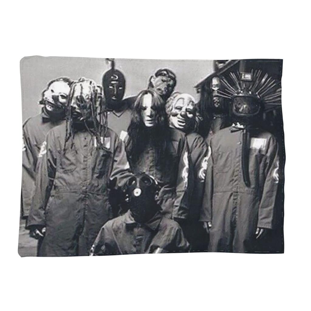 Couverture Slipknot Metal Hip Hop Rock Douce Chaude Flanelle Jeté Couverture pour Salon Pique-nique Voyage Maison