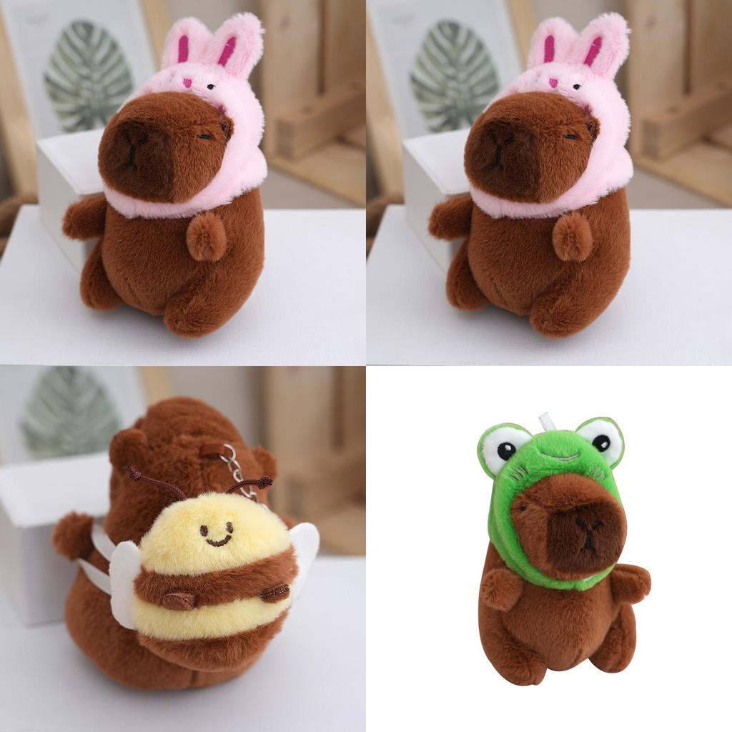 Soft And Cuddly Capybara Plush Toy Keychain Perfect For Bags With Cute Designs And Adorable Features