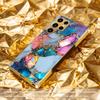Colored Stones Atmosphere High-end Electroplating Glass PhoneCase for Samsung Galaxy S26 S25 S24 S23 S22 S21 FE,Ultra,Plus