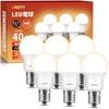 [E17] Lepro LED Bulb, E17 Base, 40W Equivalent, 6-Pack, 440lm, Warm White 3000K, Non-Dimmable, Mini Krypton Bulb, Wide Beam Angle, High Color