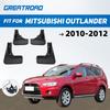 Front Rear Molded Car Mud Flaps For Mitsubishi Outlander 2010 2011 2012 Mudflaps Splash Guards Mud Flap Mudguards