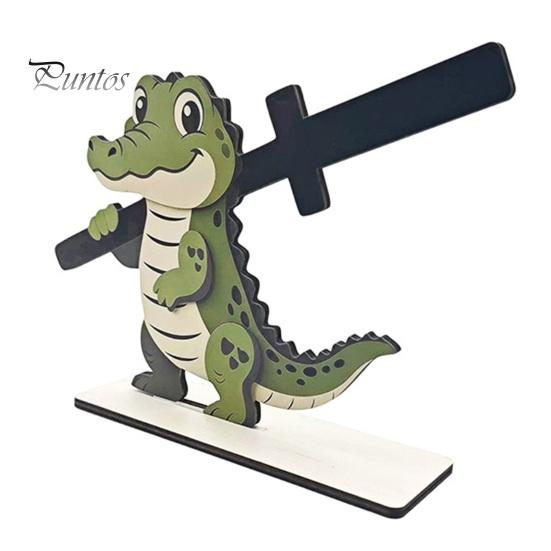 Dekorativer Küchenpapierhalter Lustige Tiere Holz Toilettenpapierhalter, 3D Tier Badezimmerdeko, Niedlicher Cartoon Vertikaler Arbeitsplatten Rollenhalter