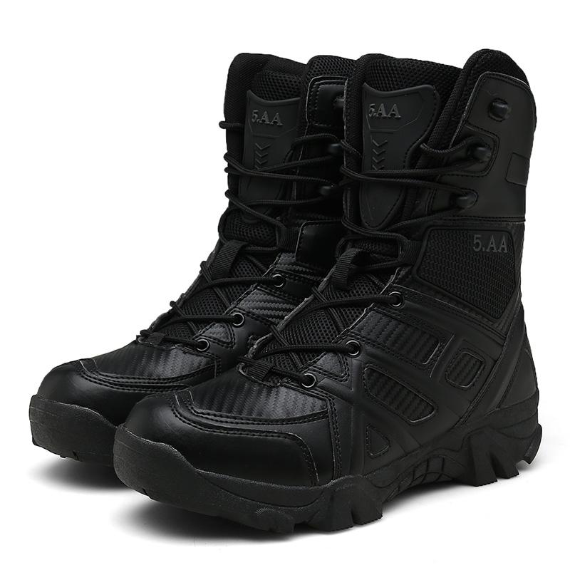 Bottes de neige hommes à lacets décontracté haut hommes bottes imperméables bottes d'hiver anti-dérapant bottines bottes de travail en plein air
