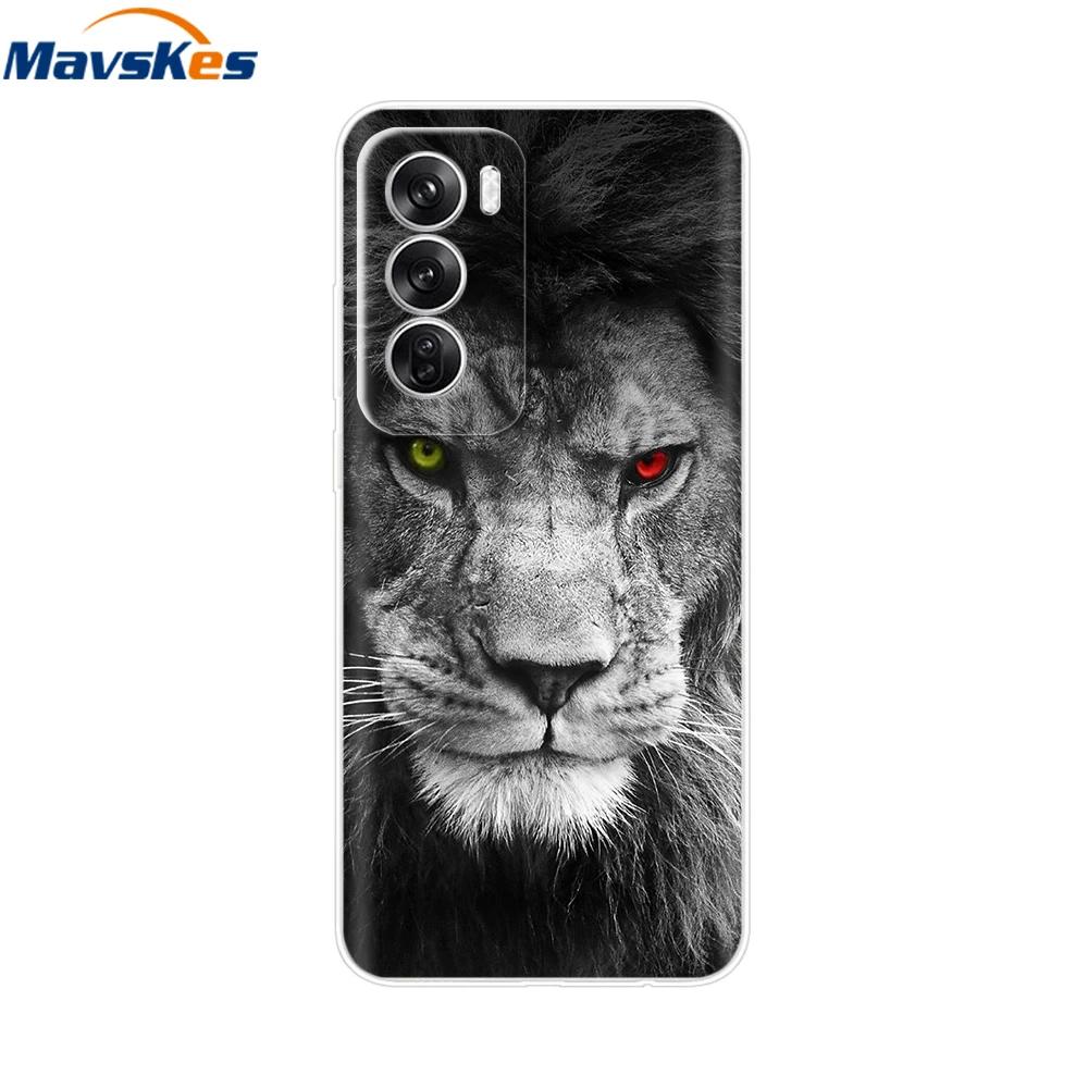 Capa OPPO Reno 12 Pro 5G Moda Flor Silicone Capa de Telefone Para OPPO Reno 12 Capa Reno12 Pro Para-choque 2024 TPU Macio Preto Fundas