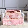 Die ungezähmte Xiao Zhan Wang Yi Bo Serie Muster Flanelldecken Bettlaken Sofaüberwurf Tagesdecke Siesta Freizeitbezüge Steppdecke