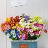 1 Bouquet 28 Heads Artificial Flowers Fake Silk Orchid Chrysanthemum Flower Wedding Flower Bouquet Home Garden Party Decor