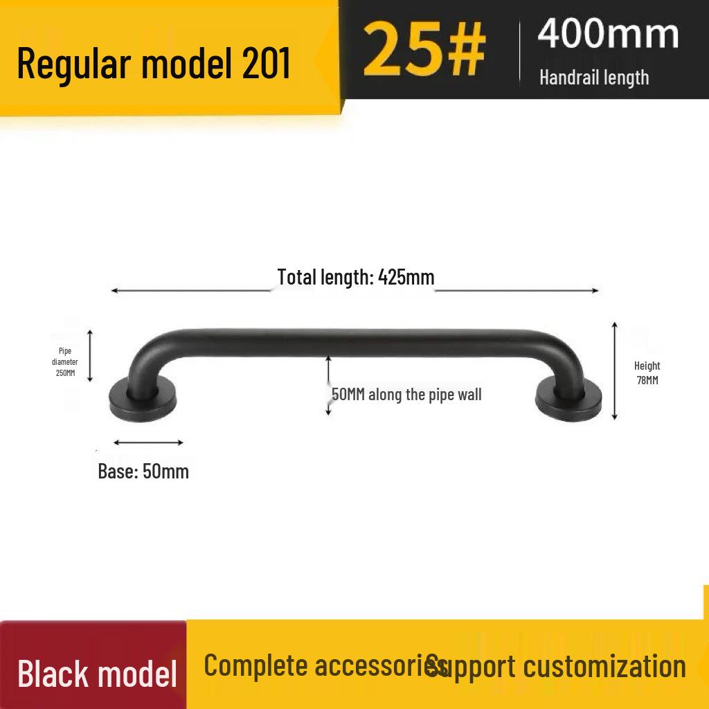 Stainless Steel Anti-Slip Safety Grab Bar for Elderly and Disabled