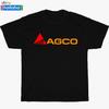 New AGCO Agriculture Logo Black/Navy/Sport Grey/White Men's T Shirt S-5XL