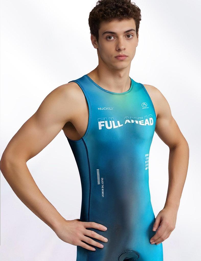 Men's Youth Triathlon Suit: Cycling, Swimming, Running One-Piece Competition Wear