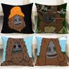 S-Sassy the SasquatchS Cushion Cover Comfortable Reversible Pillow Cover Ideal for Car Sofa Bedroom & Beyond