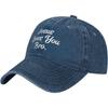 Jesus Loves You Bro Washed Baseball Cap Cotton Embroidered Low Profile Adjustable Dad Hat for Unisex