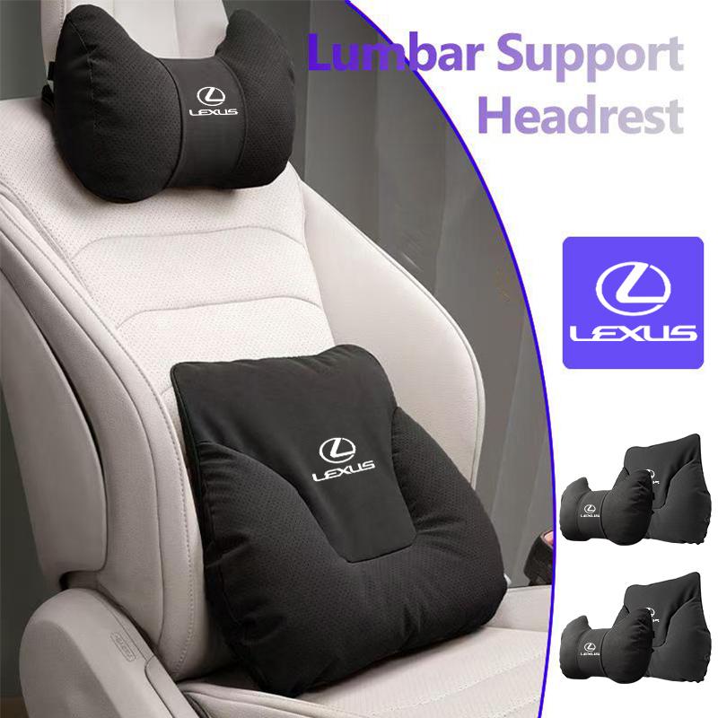 Car Headrest Lumbar Support Neck Pillow Waist Cushion Backrest Accessories For Lexus UX250h RX450h CT200h RX400h NX300h RX350 RX