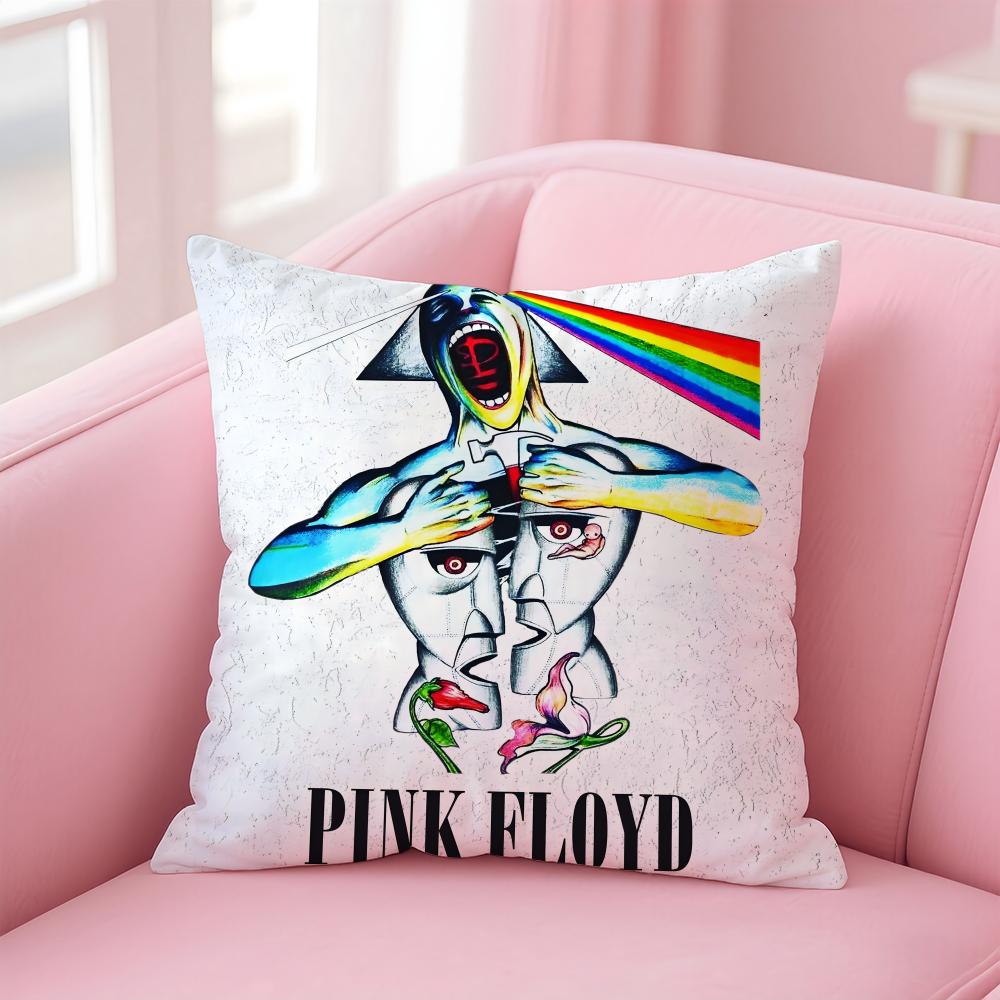 P-Pink F-Floyd Cushion Cover Comfortable Reversible Pillow Cover Ideal for Car Sofa Bedroom & Beyond