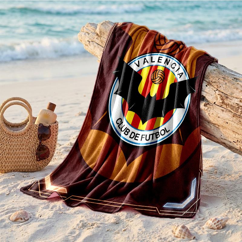 Πετσέτα Παραλίας Valencia FC από Μικροΐνες Γρήγορου Στεγνώματος Απορροφητική Μεγάλη Πετσέτα για Παραλία Κολύμπι Ταξίδια