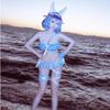 Milky Time Hololive Usada Pekora Cosplay Swimsuit New Outfit Check Pattern