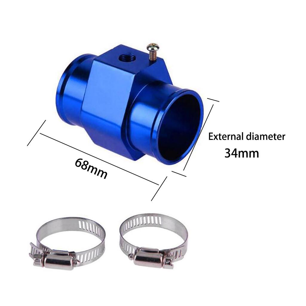 Blue Water Temp Temperature Joint Pipe Gauge Radiator Hose Adapter