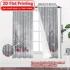 Modern Flat Printing Festive Forest Pattern Curtains Versatile Polyester Fabric Decorations Use Bedroom Set Of 2 Made Decor