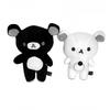 Schwarz Weiß Bär Rilakkuma Plüschtier Puppe Mit Weichem Flauschigem Cartoon Niedlichem Knopfbauch Design Für Fans Sammlung Und Täglichen Gebrauch