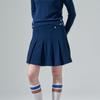Wool Pleated Knit Skirt Bl