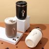 Stainless Steel 500ml Thermos Cups with Straw Thermal Leakproof Double Wall Vacuum Coffee Mug Insulated Cup Travel Water Bottle