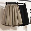 Plus Size Sommer hohe Taille Baumwolle schwarze Shorts Frauen für Büroarbeit tragen Hosen