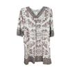 Fleece Floral Border Printed Nightgown Vev3985l