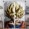 Keukengordijnen Kinderkamer D-Dragon-ballS Anti-muggengordijnen 2 Stuks Raamgordijn Shades Scheidingswand Tule voor Slaapkamer