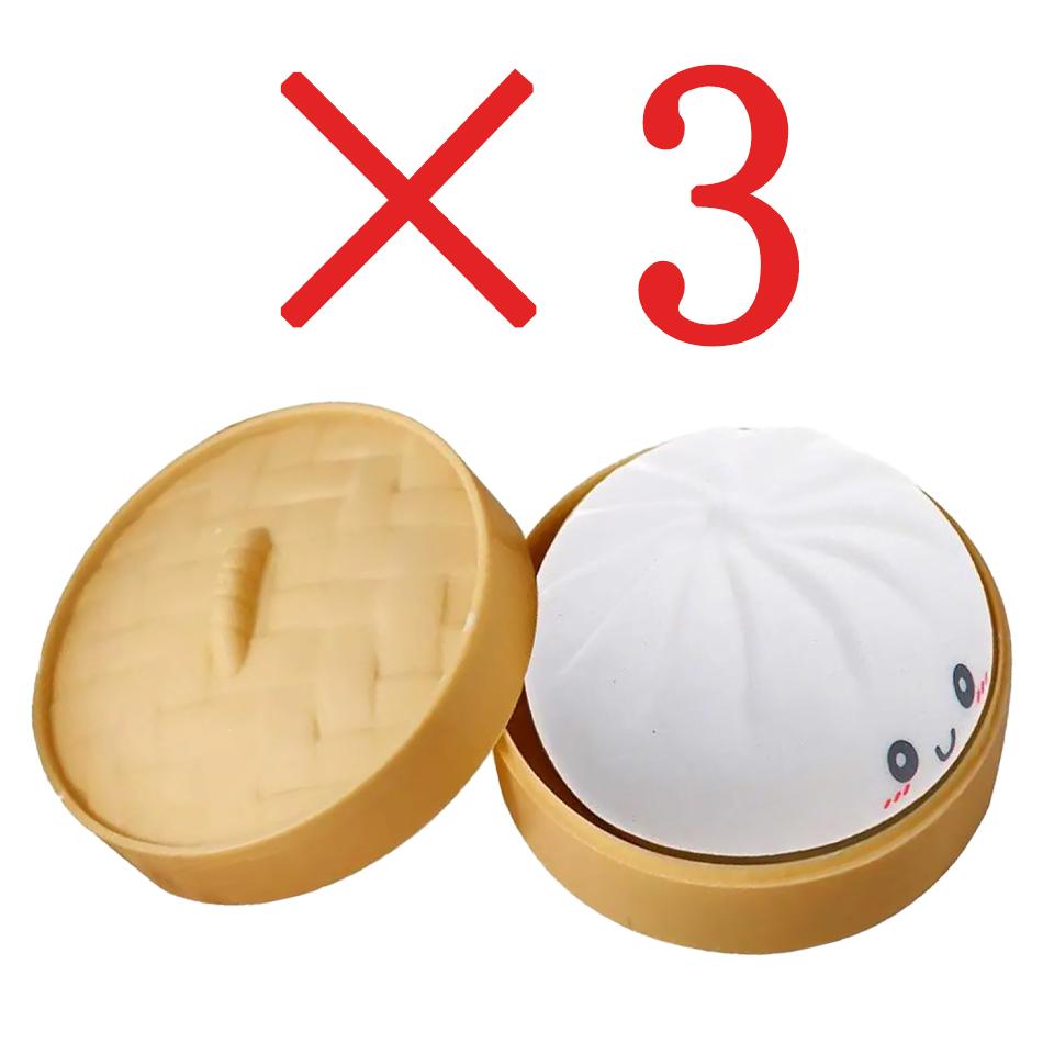 10cm Dumpling Sensory Squeeze Toy Steamer Basket For Realistic Play And Stress Relief Decompression Dough Gift Wholesale