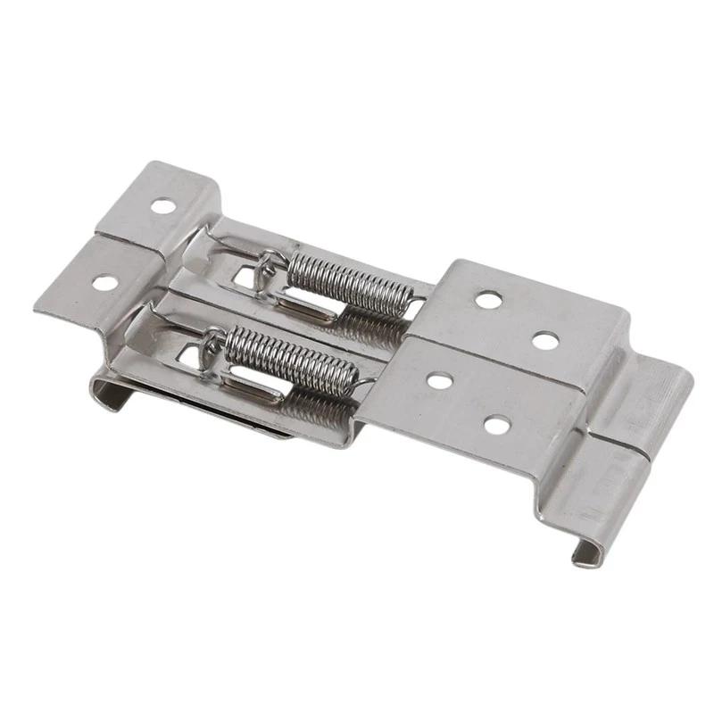 European Car License Plate Frame Holder Trailer Number Plate Clips Spring Loaded Stainless Steel Bracket