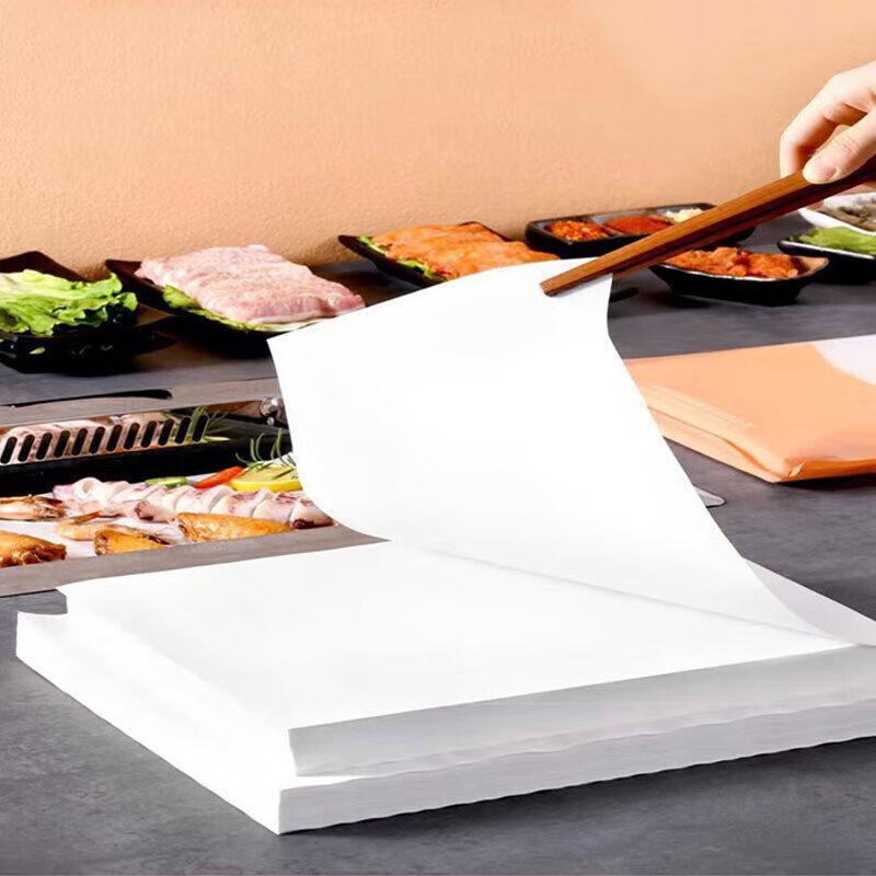 Papier de cuisson rectangulaire blanc jetable JingQingFu
