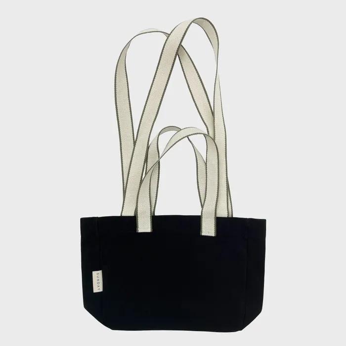 Two-way Tote Bag (Black/Khaki)