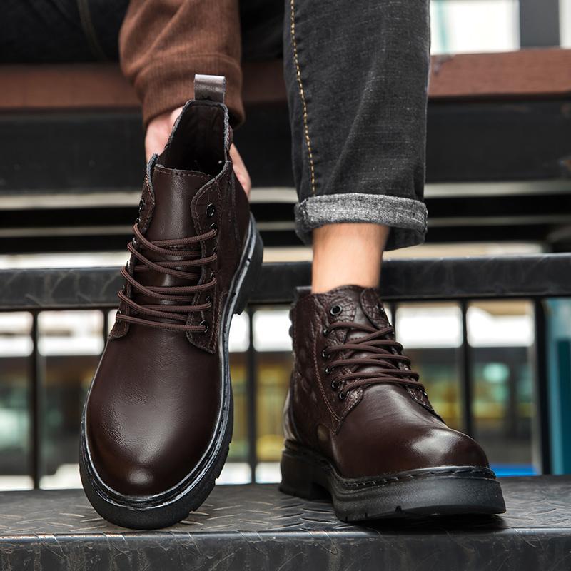 Fashion Hot Selling Men's Short Boots New Fashion Design Style Daily Business Office Leisure Party Outdoor Motorcycle Plus Size Shoes
