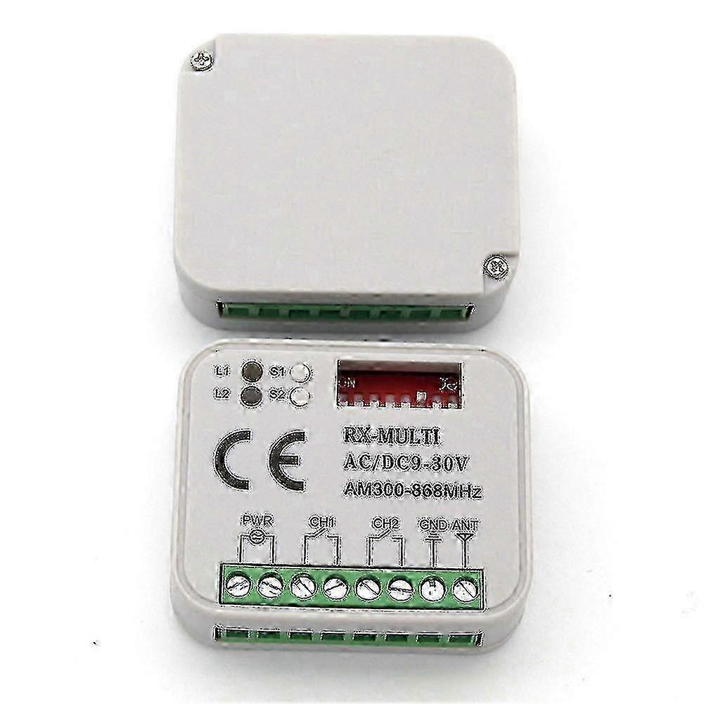 Garázsajtó Távirányító Vevő 433/868MHz Rx, Multi 300 - 900MHz AC/DC 9 - 30V Vevő Távirányítóval az Egyszerű Vezérléshez